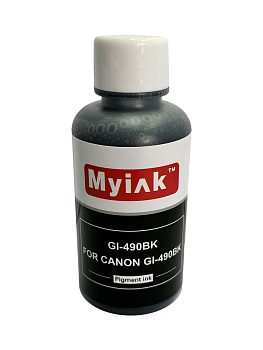 Чернила для CANON (GI-490BK) PIXMA G1400/2400/3400 (100мл,black,Pigment) MyInk